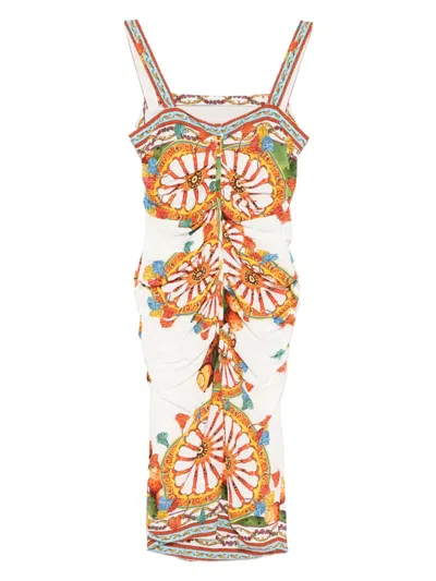 Pre-owned Dolce & Gabbana Sicily Midi Dress