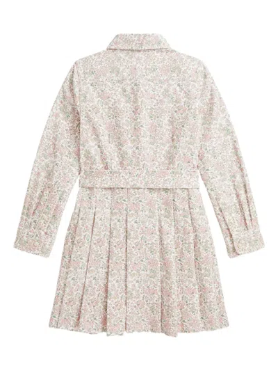 Polo Ralph Lauren Floral-print Shirt Dress In Pink