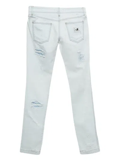 Pre-owned Dolce & Gabbana Ripped-detail Jeans