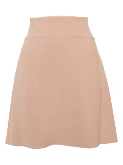 Pre-owned Miu Miu Crepe Mini Skirt In Pink