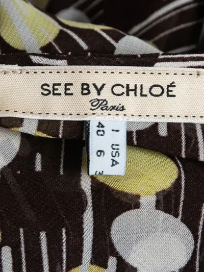 Pre-owned See By Chloé Vintage Polka Dot-print Blouse