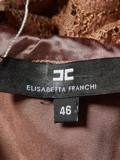Pre-owned Elisabetta Franchi Lace-detailing Midi Dress