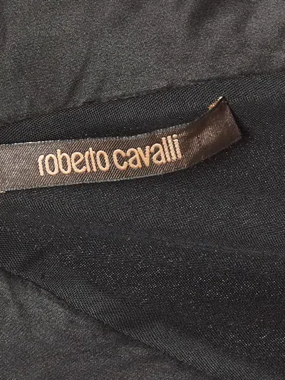 Pre-owned Roberto Cavalli Vintage Satin Ruched Dress