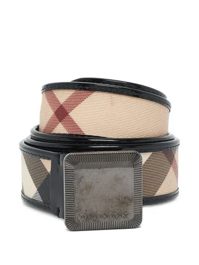 Pre-owned Burberry Nova-check Belt
