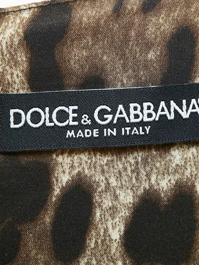 Pre-owned Dolce & Gabbana Floral-print Dress In Black