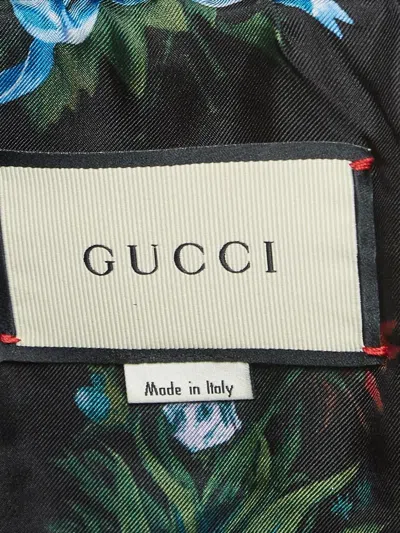 Pre-owned Gucci Sequin-embellished Floral Bomber Jacket
