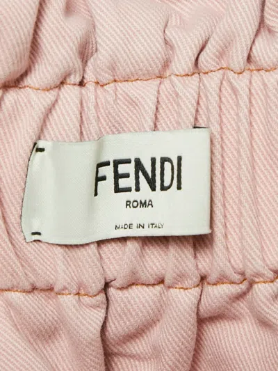 Pre-owned Fendi Paperbag Waist Jeans In Pink