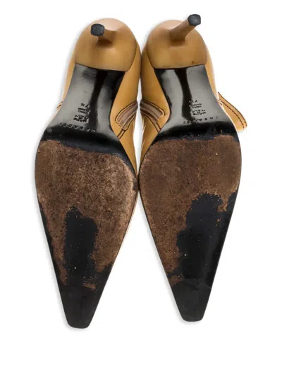 Pre-owned Casadei Vintage 105mm Leather Ankle Boots