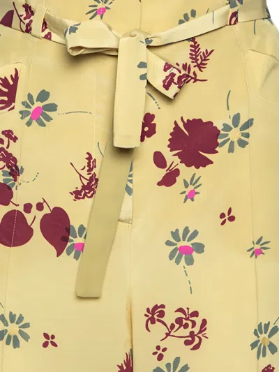 Pre-owned Valentino Floral-print Trousers