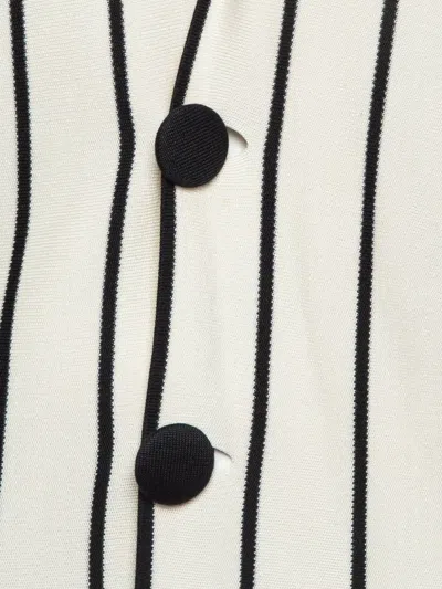 Pre-owned Balenciaga Striped Button-up Cardigan In Neutral
