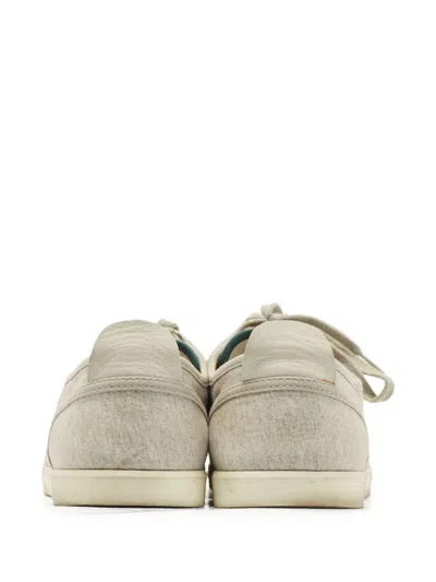 Pre-owned Gucci Panelled Sneakers In Gray