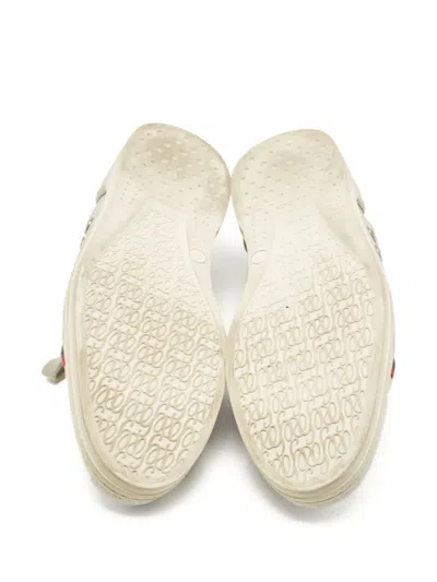 Pre-owned Gucci Panelled Sneakers In Gray