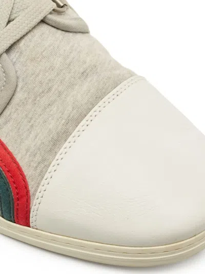Pre-owned Gucci Panelled Sneakers In Gray