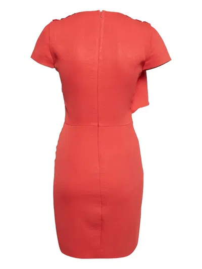 Pre-owned Maje Ruffled Short-sleeve Dress