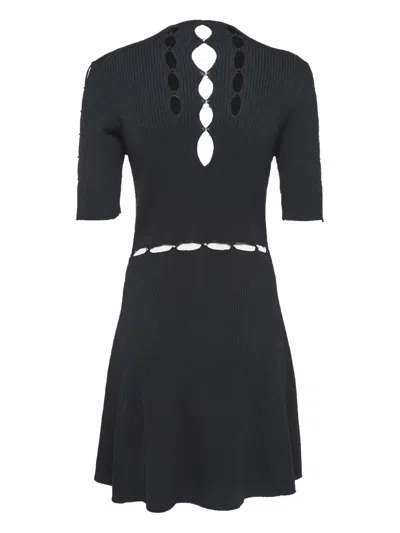 Pre-owned Maje  Roselana Cut-out Knitted Midi Dress