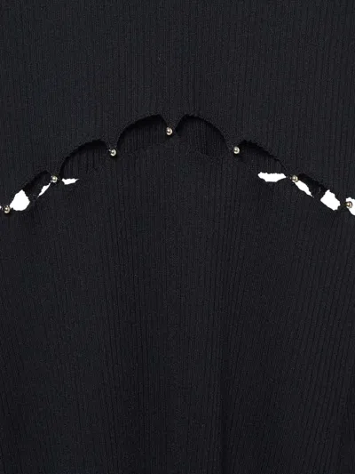 Pre-owned Maje  Roselana Cut-out Knitted Midi Dress
