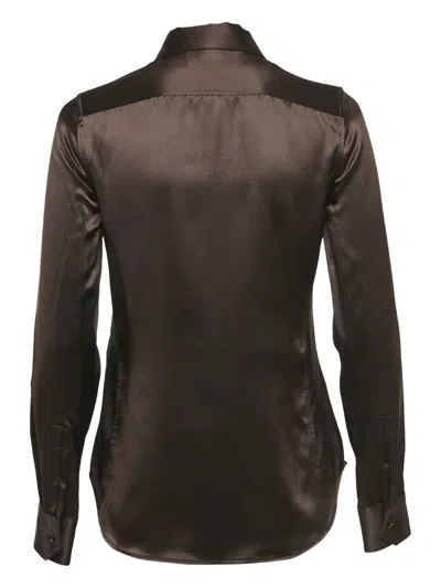 Pre-owned Saint Laurent Satin Button-up Shirt