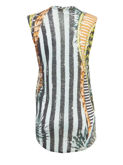 Pre-owned Balmain Printed Linen Top