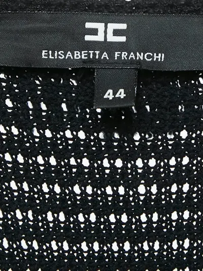 Pre-owned Elisabetta Franchi Fringed Knit Dress