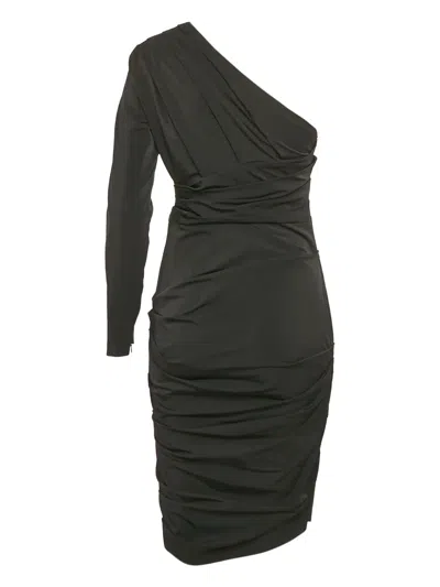 Pre-owned Elisabetta Franchi  Asymmetrical One-shoulder Midi Dress