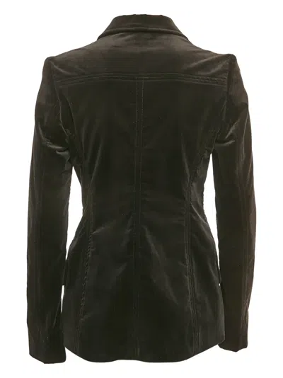 Pre-owned Gucci Velvet Single-breasted Blazer
