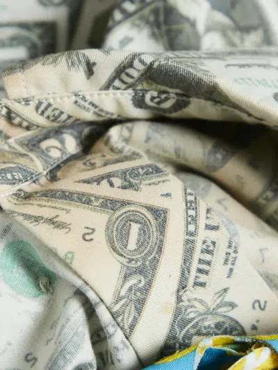 Pre-owned Balenciaga Dollar Bills-print Button-up Shirt