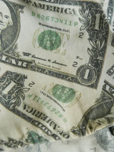 Pre-owned Balenciaga Dollar Bills-print Button-up Shirt