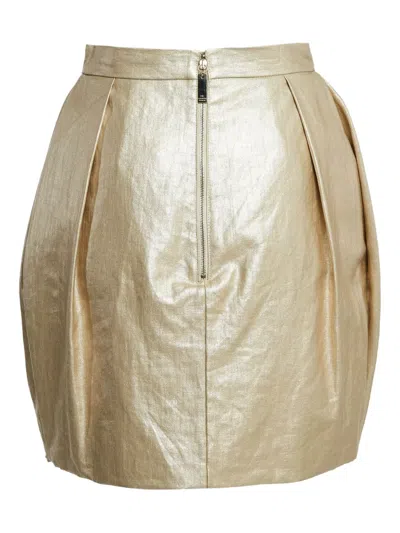 Pre-owned Elisabetta Franchi Linen Mini Skirt