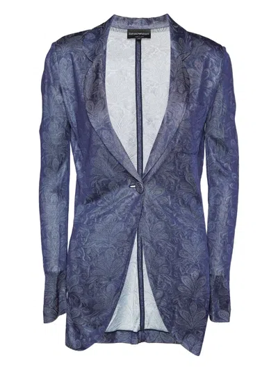 Pre-owned Emporio Armani Knitted Blazer
