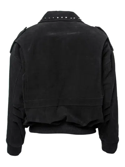 Pre-owned Faith Connexion Stud-embellished Jacket In Black