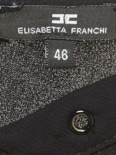 Pre-owned Elisabetta Franchi Lace-up Blouse