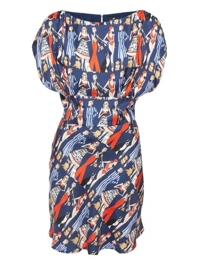 Pre-owned Elisabetta Franchi  Printed Mini Dress