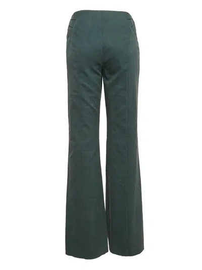 Pre-owned Valentino Belted Trousers In Green