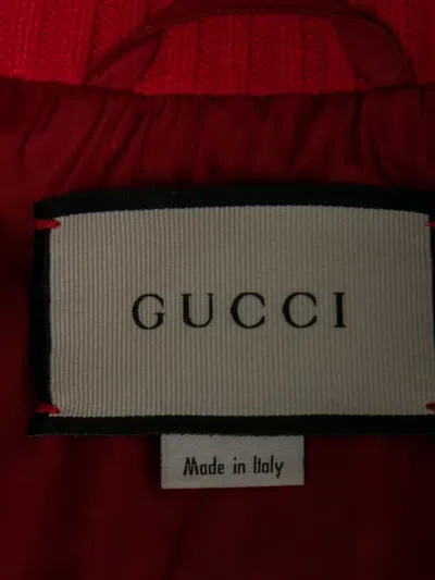 Pre-owned Gucci Leather Bomber Jacket