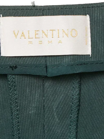 Pre-owned Valentino Belted Trousers In Green