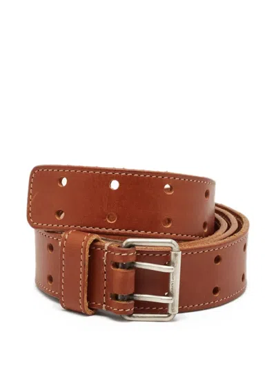 Pre-owned Saint Laurent Perforated Belt