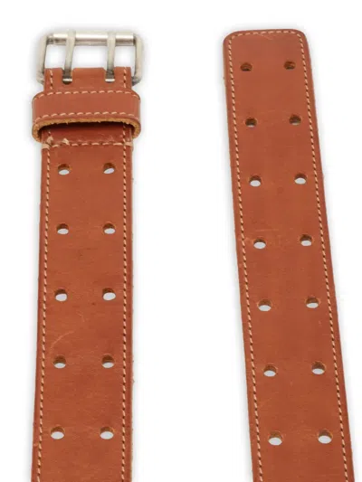 Pre-owned Saint Laurent Perforated Belt