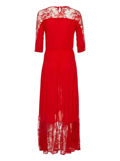 Pre-owned Maje  Ritema Lace High-low Dress