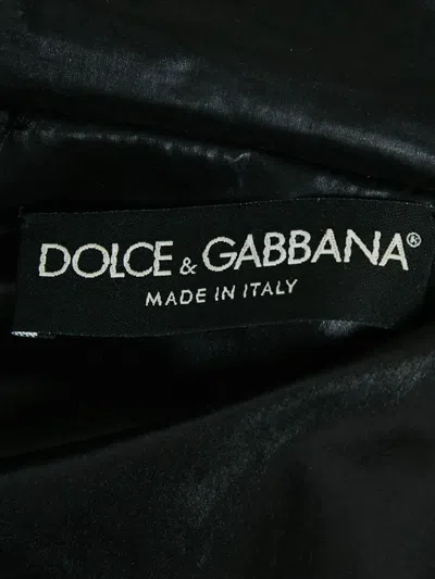 Pre-owned Dolce & Gabbana Hooded Down Coat In Black