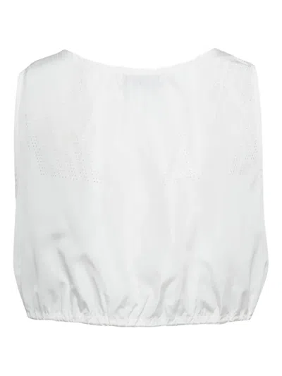 Pre-owned Miu Miu Zip-up Cropped Top