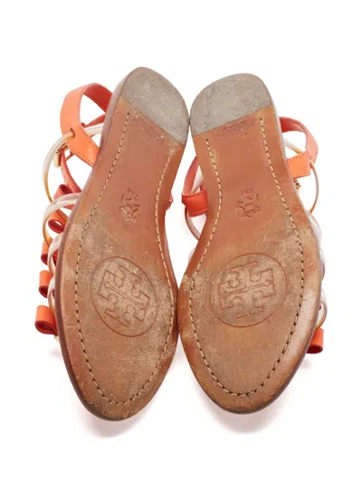 Pre-owned Tory Burch Transparent-strap Flat Sandals