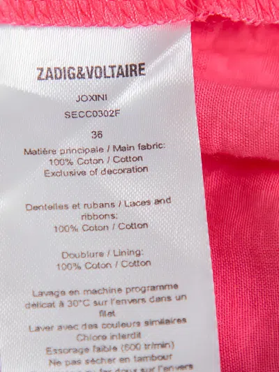 Pre-owned Zadig & Voltaire  Joxini Drawstring Mini Skirt
