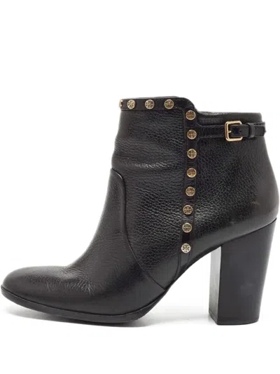 Pre-owned Tory Burch  90mm Mae Studded Ankle Boots