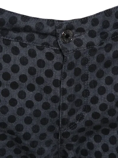 Pre-owned Dolce & Gabbana Polka-dot Jeans In Black
