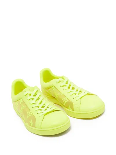 Pre-owned Louis Vuitton Leather Monogram Sneakers