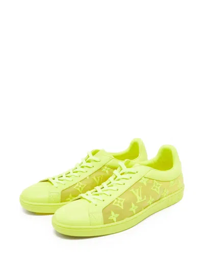 Pre-owned Louis Vuitton Leather Monogram Sneakers