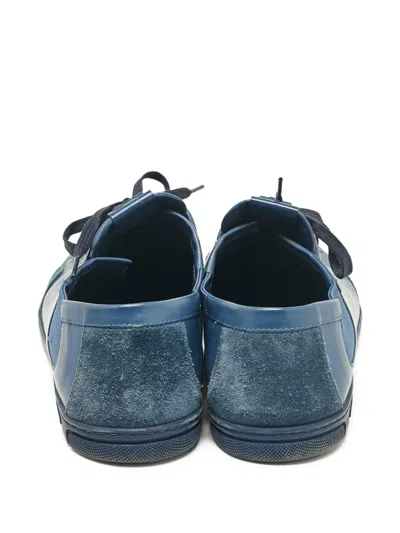 Pre-owned Louis Vuitton Leather Sneakers In Blue