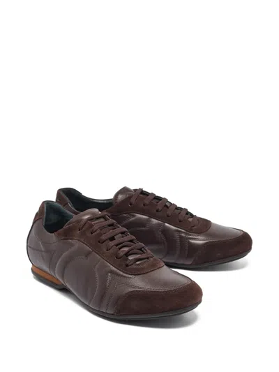 Pre-owned Ferragamo Suede Low-top Sneakers