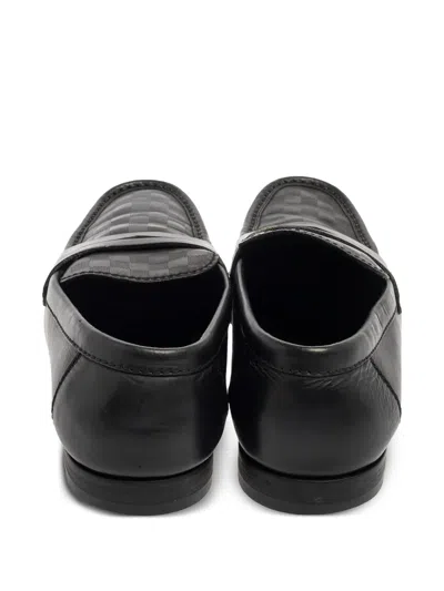 Pre-owned Louis Vuitton Santiago Loafers In Black