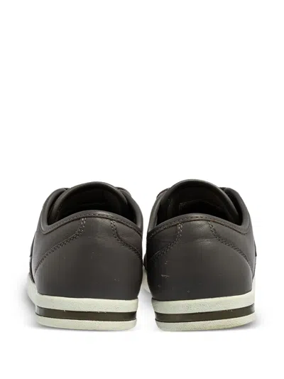 Pre-owned Dolce & Gabbana Leather Low-top Sneakers In Gray